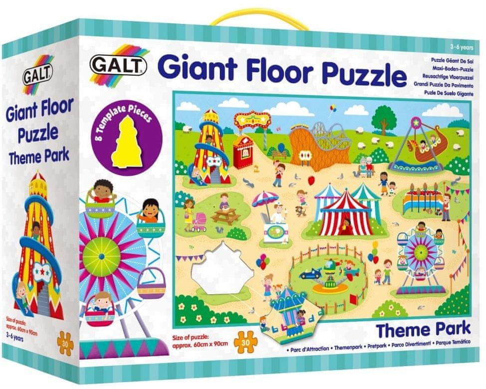 GALT Veľké podlahové puzzle - Zábavný park